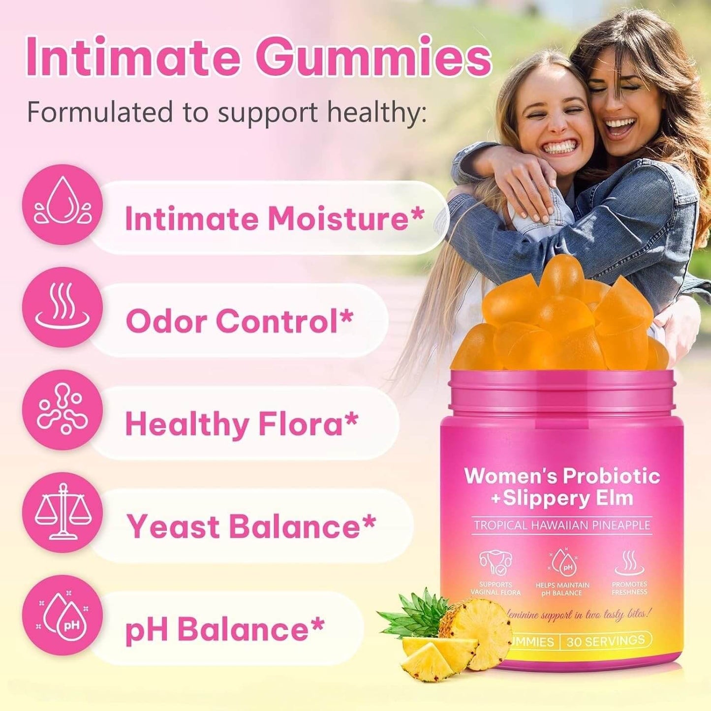 HerFlower® Juicy Feminine Probiotics Gummies